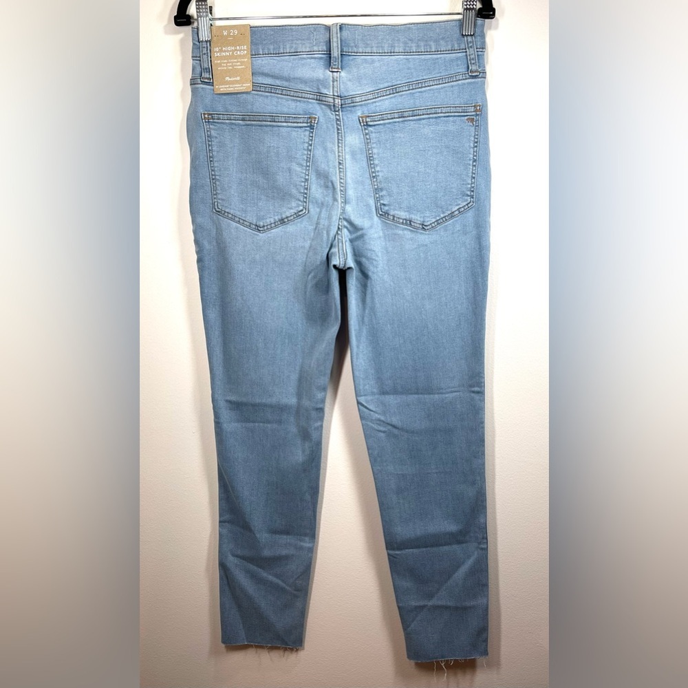 NWT Madewell  Jeans Women's Size 29 High-Rise‎ Skinny Crop in Charlemont Wash - Picture 14 of 16